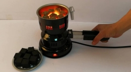 Печка для кальяна для розжига угля. Использование в помещении или на природе