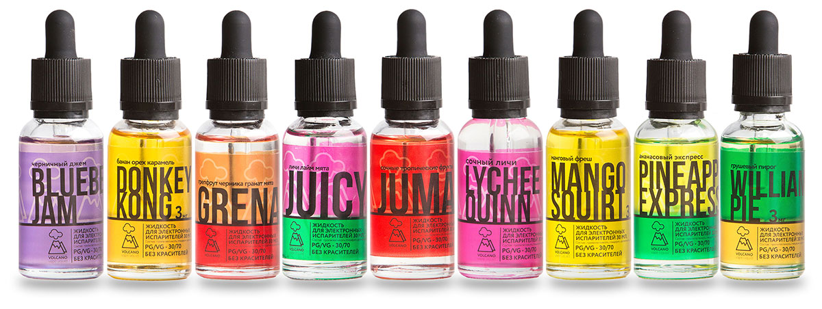 Жидкости для вейпа Volcano Vape (от SmokeLab)