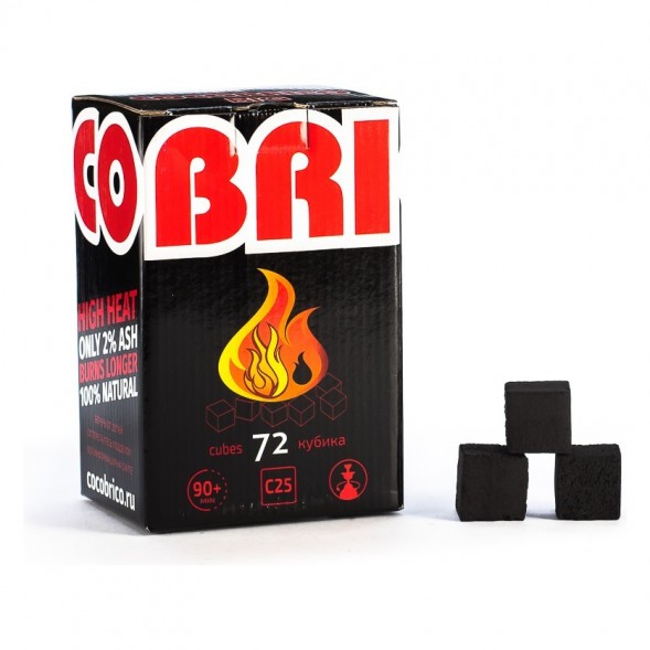 Уголь Cocobrico Big (25 мм, 72 кубика)