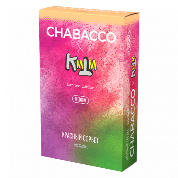 Смесь Chabacco MEDIUM - Red Sorbet (Красный Сорбет, 50 грамм)