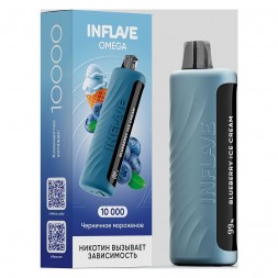 INFLAVE OMEGA - Черничное Мороженое (Blueberry Ice Cream, 10000 затяжек)