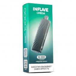 INFLAVE OMEGA - Чёрная Мята (Black Mint, 10000 затяжек)