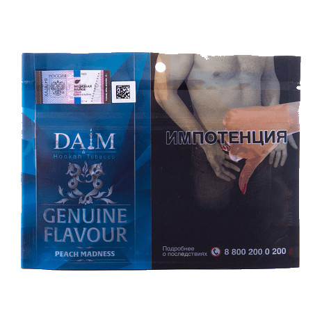 Табак Daim - Peach Madness (Персиковое Безумие, 100 грамм)