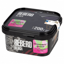 Табак Sebero Black - Strawberry Guava (Клубника и Гуава, 200 грамм)