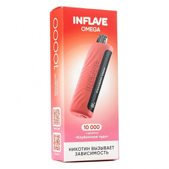 INFLAVE OMEGA - Клубничное Чудо (Strawberry Dream, 10000 затяжек)