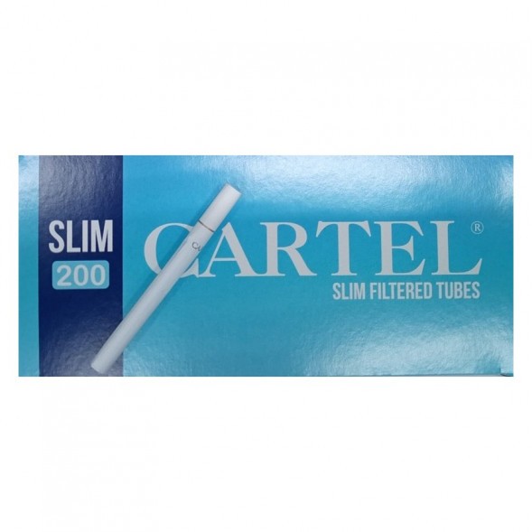 Гильзы сигаретные Cartel - Slim Blue 84x17мм (200 штук)