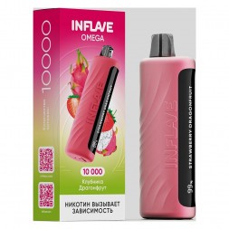 INFLAVE OMEGA - Клубника Драгонфрут (Strawberry Dragonfruit, 10000 затяжек)