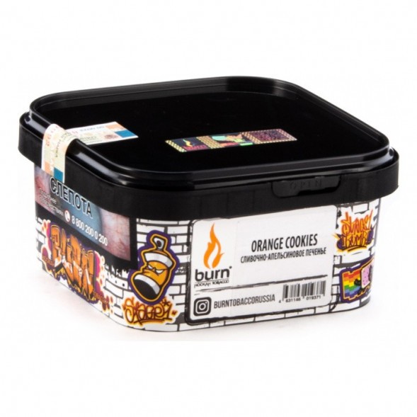 Табак Burn - Orange Cookies (Сливочно-апельсиновое Печенье, 200 грамм)