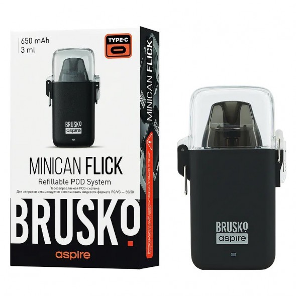 Электронная сигарета Brusko - Minican Flick (Чёрный)