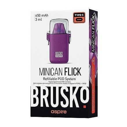Электронная сигарета Brusko - Minican Flick (Фиолетовый)