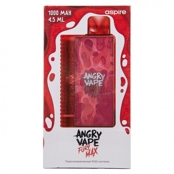 Электронная сигарета Brusko - Angry Vape Fury Max (Красный)