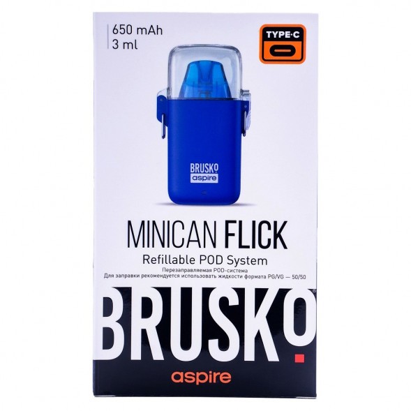 Электронная сигарета Brusko - Minican Flick (Синий)