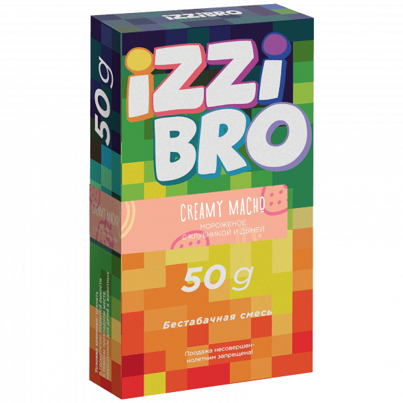 Смесь Izzi Bro - Creamy Macho (Мороженое с Клубникой и Дыней, 50 грамм)