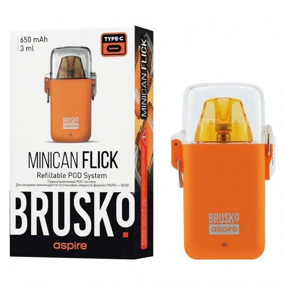 Электронная сигарета Brusko - Minican Flick (Оранжевый)