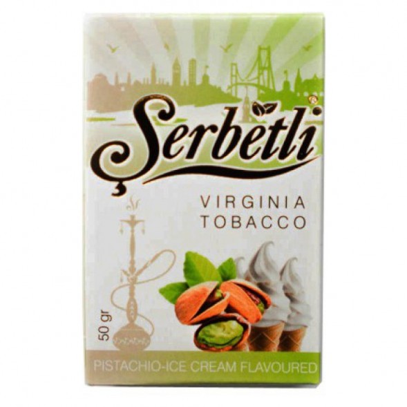Табак Serbetli - Pistachio Ice Cream (Фисташковое Мороженое, 50 грамм, Акциз)