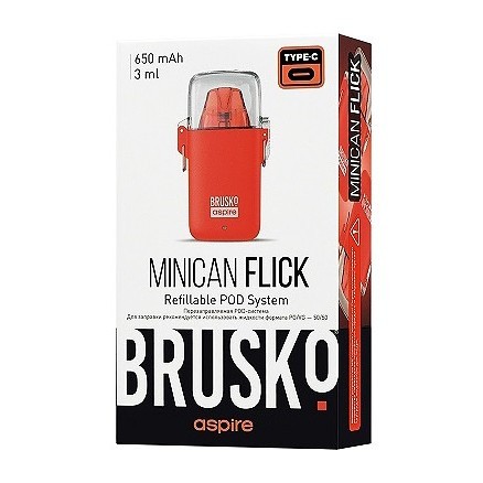 Электронная сигарета Brusko - Minican Flick (Красный)