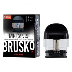 Сменный картридж Brusko - Minican 4 (0.8 Ом, Черный)