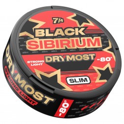 Табак жевательный DryMost - Black Sibirium -80 Slim (12 грамм)