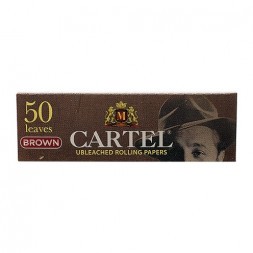 Бумага для самокруток Cartel - Brown Unbleached (50 штук)