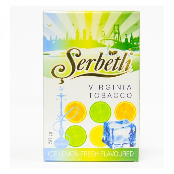 Табак Serbetli - Ice Lemon Fresh (Ледяной Свежий Лимон, 50 грамм, Акциз)