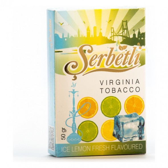 Табак Serbetli - Ice Lemon Fresh (Ледяной Свежий Лимон, 50 грамм, Акциз)