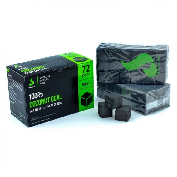 Уголь Fumari - Size L (25 мм, 72 кубика)