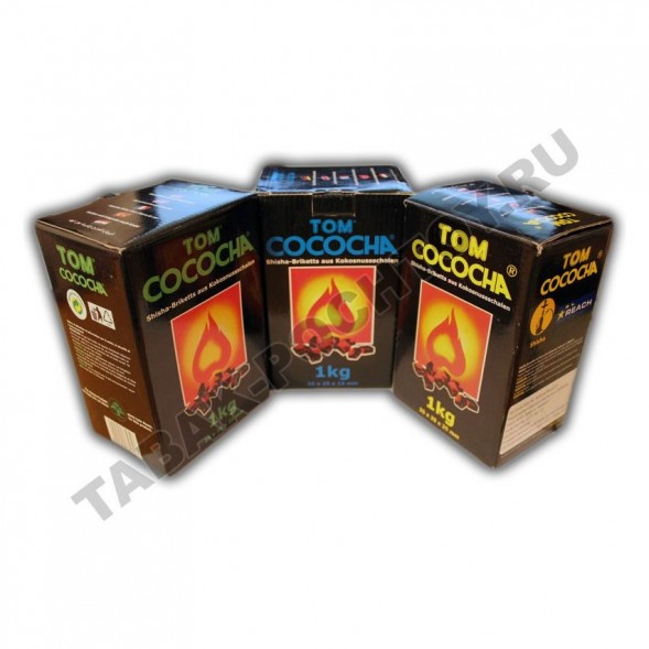 Уголь Tom Cococha - Золотой (25 мм, 252 кубика, 3 кг)