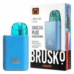 Электронная сигарета Brusko - Minican Plus Gloss Edition (850 mAh, Синий)