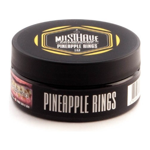 Табак Must Have - Pineapple Rings (Ананасовые кольца, 125 грамм)