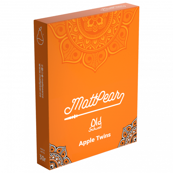 Табак MattPear Old School - Apple Twins (Двойное Яблоко, 30 грамм)
