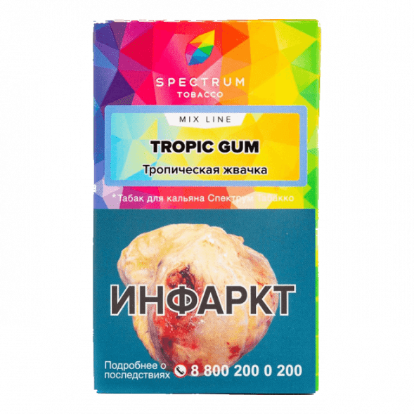 Табак Spectrum Mix Line - Tropic Gum (Тропическая Жвачка, 40 грамм)