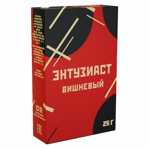 Табак Энтузиаст - Вишнёвый (25 грамм)