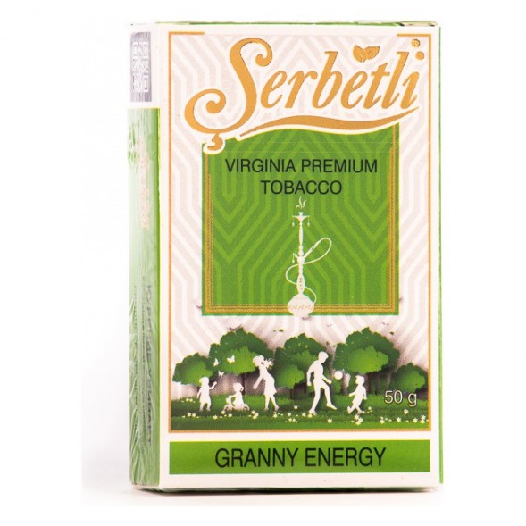 Табак Serbetli - Granny Energy (Яблочный Энергетик, 50 грамм, Акциз)