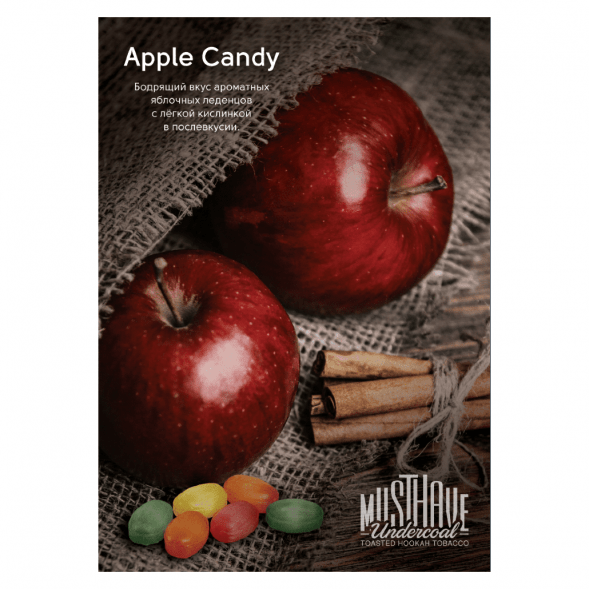Табак Must Have - Apple Drops (Яблочные Леденцы, 125 грамм)