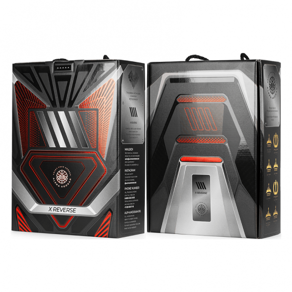 Кальян Alpha Hookah - Model X REVERSE Black Matte (без колбы)