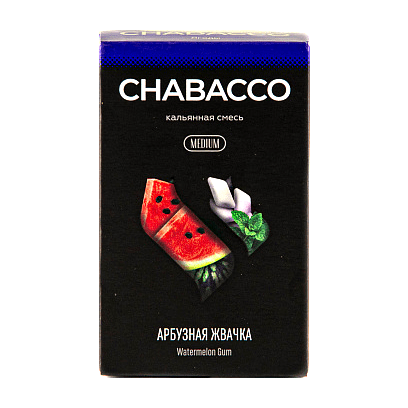 Смесь Chabacco MEDIUM - Watermelon Gum (Арбузная Жвачка, 50 грамм)