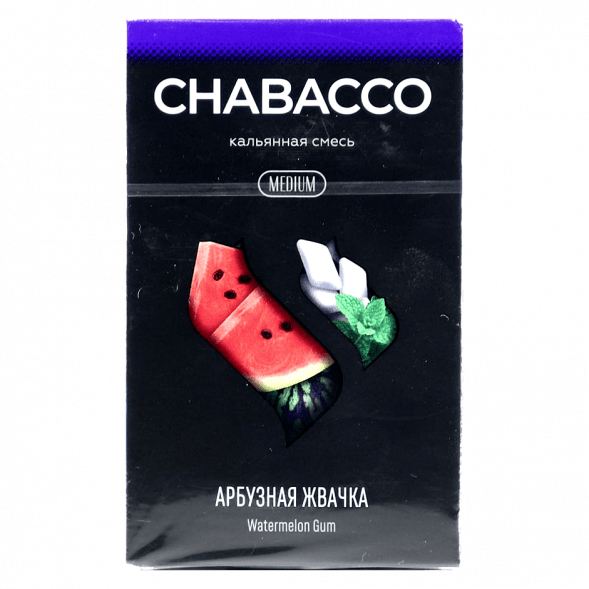 Смесь Chabacco MEDIUM - Watermelon Gum (Арбузная Жвачка, 50 грамм)