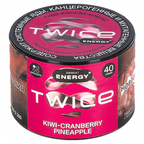 Табак Twice - Kiwi-Cranberry-Pineapple (Киви-Клюква-Ананас, 40 грамм)