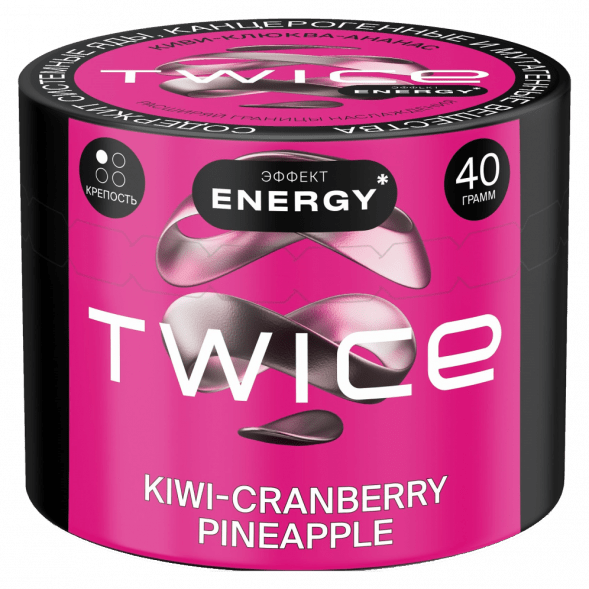 Табак Twice - Kiwi-Cranberry-Pineapple (Киви-Клюква-Ананас, 40 грамм)