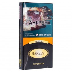 Сигареты Harvest - Gold Superslims (блок 10 пачек)