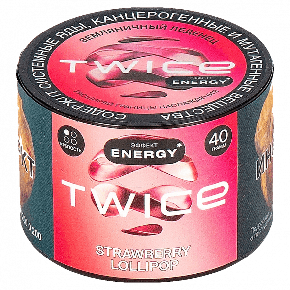 Табак Twice - Strawberry Lollipop (Земляничный Леденец, 40 грамм)