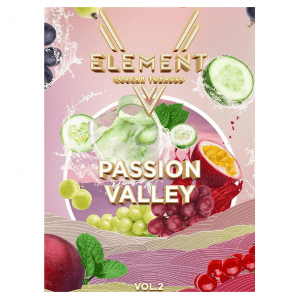 Табак Element V - Passion Valley (Фрукты, Ягоды и Огурец, 25 грамм)