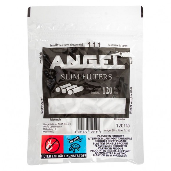 Фильтры для самокруток Angel - Slim (120 штук, 15х6 мм)