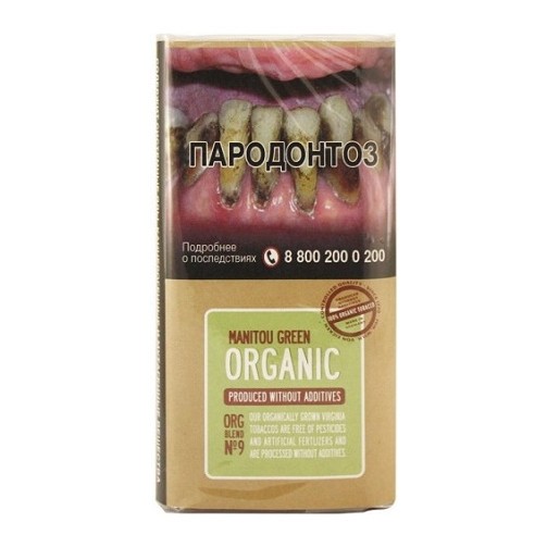 Табак сигаретный Manitou - Organic Green №9 (30 грамм)