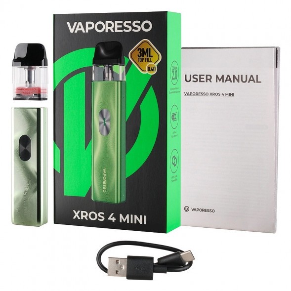 Электронная сигарета Vaporesso XROS 4 Mini - Ice Green (Зелёный Лёд)