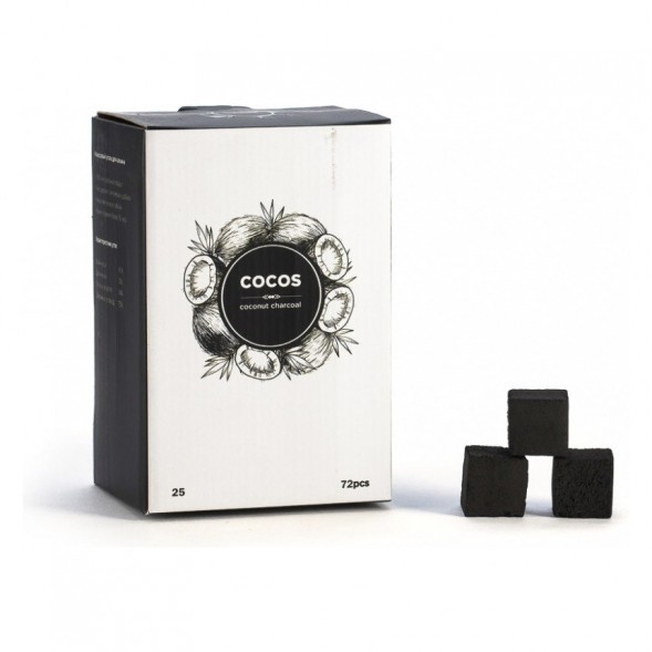 Уголь Cocos (25 мм, 72 кубика)