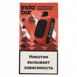 PLONQ INSTABAR WT - Клубничное Мороженое (Strawberry Ice Cream, 10000 затяжек)