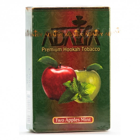 Табак Adalya - Two Apples Mint (Двойное Яблоко с Мятой, 50 грамм)