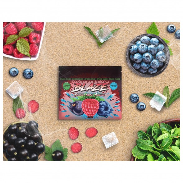 Смесь Blaze Medium - Berry Mint Crush (Лесные ягоды с мятой, 50 грамм)