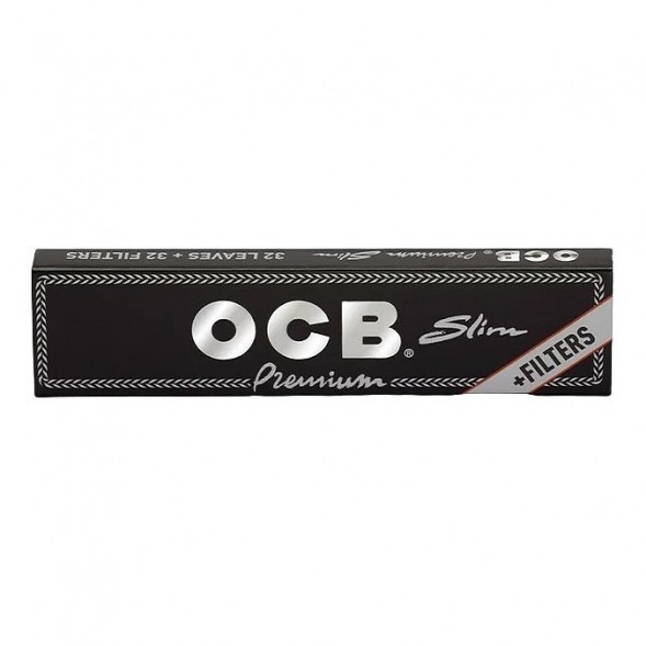 Бумага для самокруток OCB - SLIM Premium +FILTERS (32 штуки)
